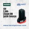 Metabo 12V - 2.0Ah Li-ION Batarya (�arj�r Tip)