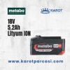 Metabo 18V - 5.2Ah Li-ION Batarya